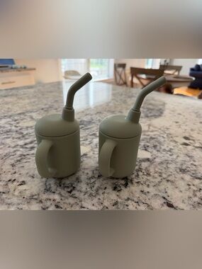 NWOT! Set of Two - Lalo Little Cup - Sage!